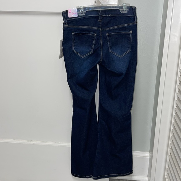 Girls YMI pull on dark wash flare jeans - Picture 3 of 4